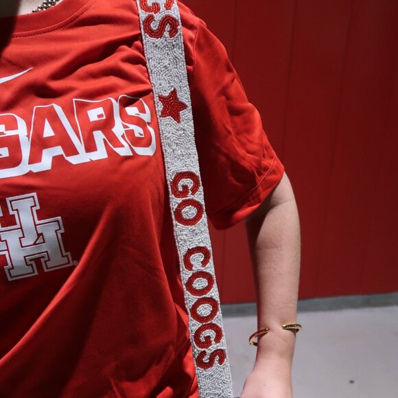 Go Coogs University of Houston Beaded Purse Strap | Houston Purse Strap - Picture 4 of 4